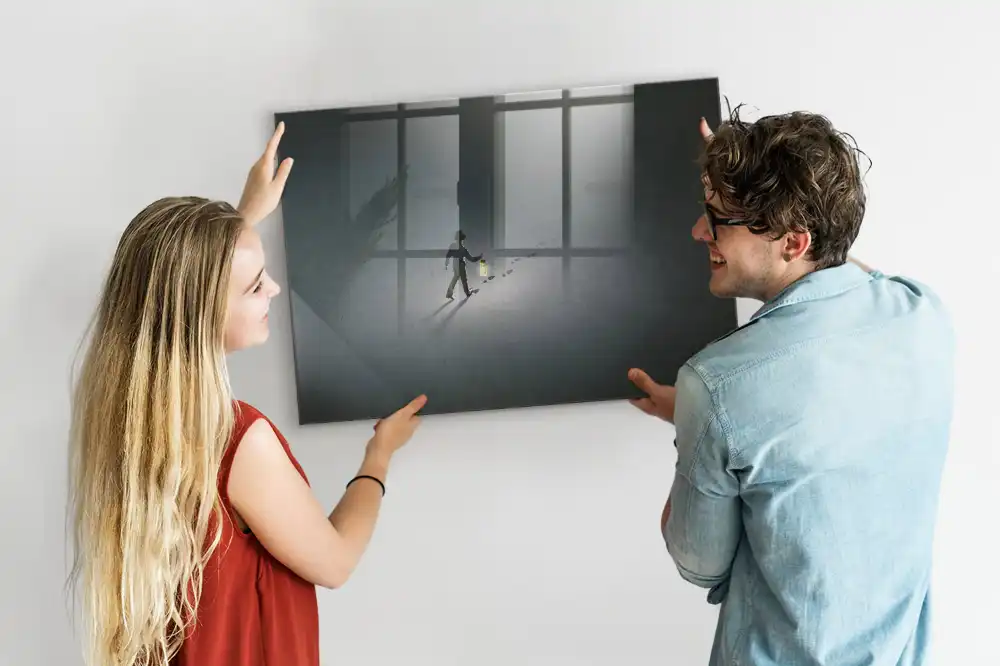 Tablă magnetică din sticlă model Călător de noapte