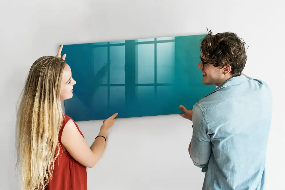 Tablă magnetică cu design grafic oceanic