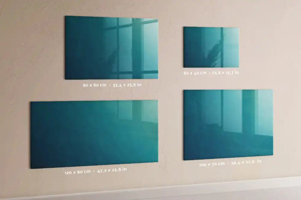 Tablă magnetică cu design grafic oceanic