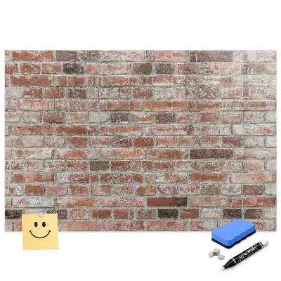 Tablă magnetică pentru perete din cărămidă
