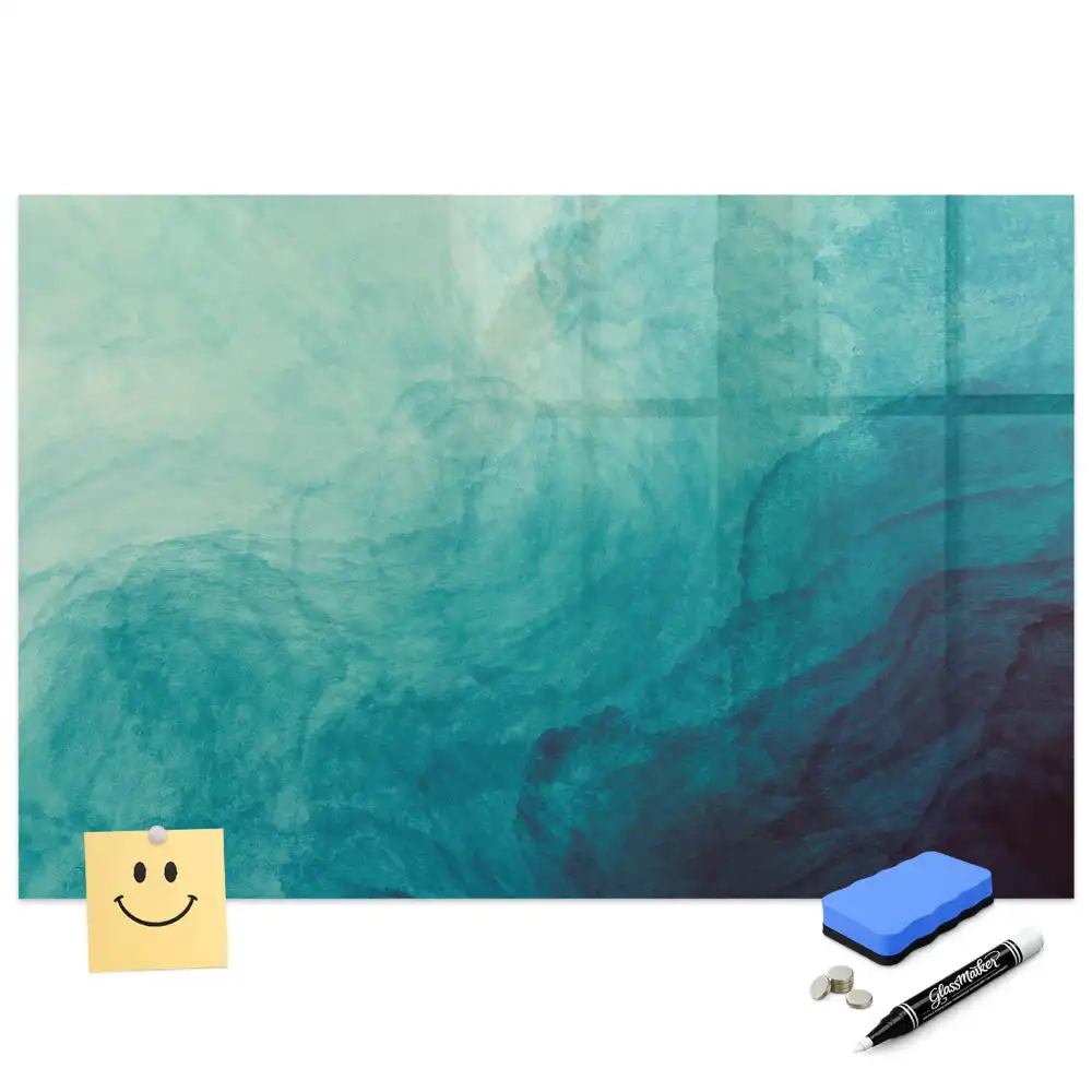 Tablă magnetică din sticlă cu model abstract adâncime