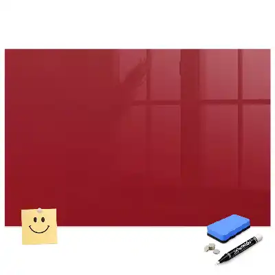 Tablă magnetică de perete de culoare roșie