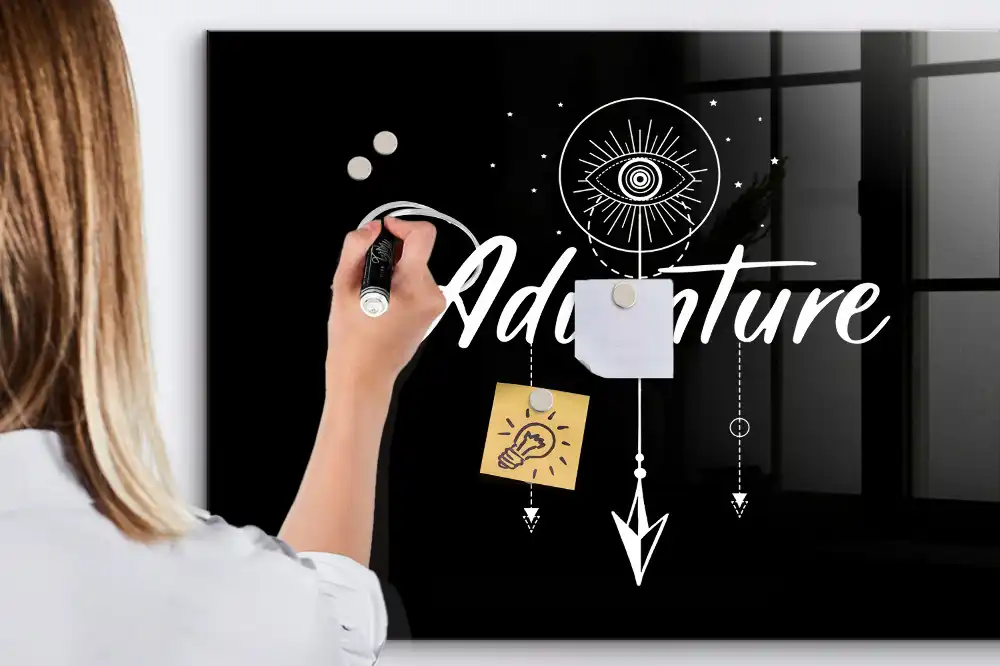 Tablă magnetică de perete pentru călătorii