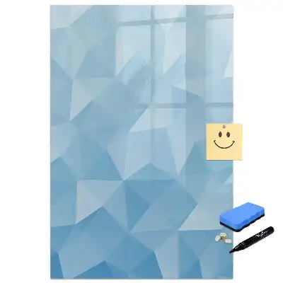 Tablă magnetică de perete cu design mozaic triunghiular