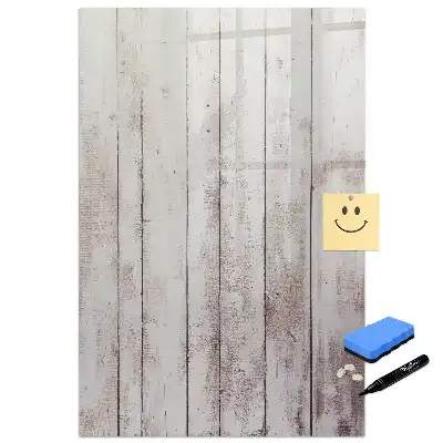 Tablă magnetică de birou cu ramă din lemn natural