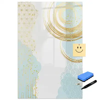 Tablă magnetică decorativă cu motiv abstract