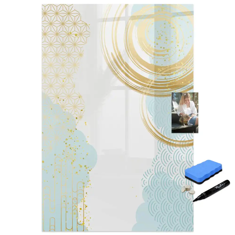 Tablă magnetică decorativă cu motiv abstract