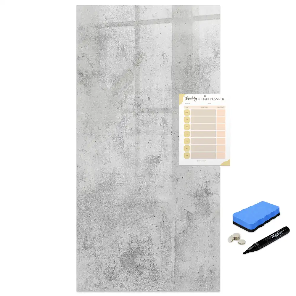 Tablă magnetică de scris pentru perete din beton