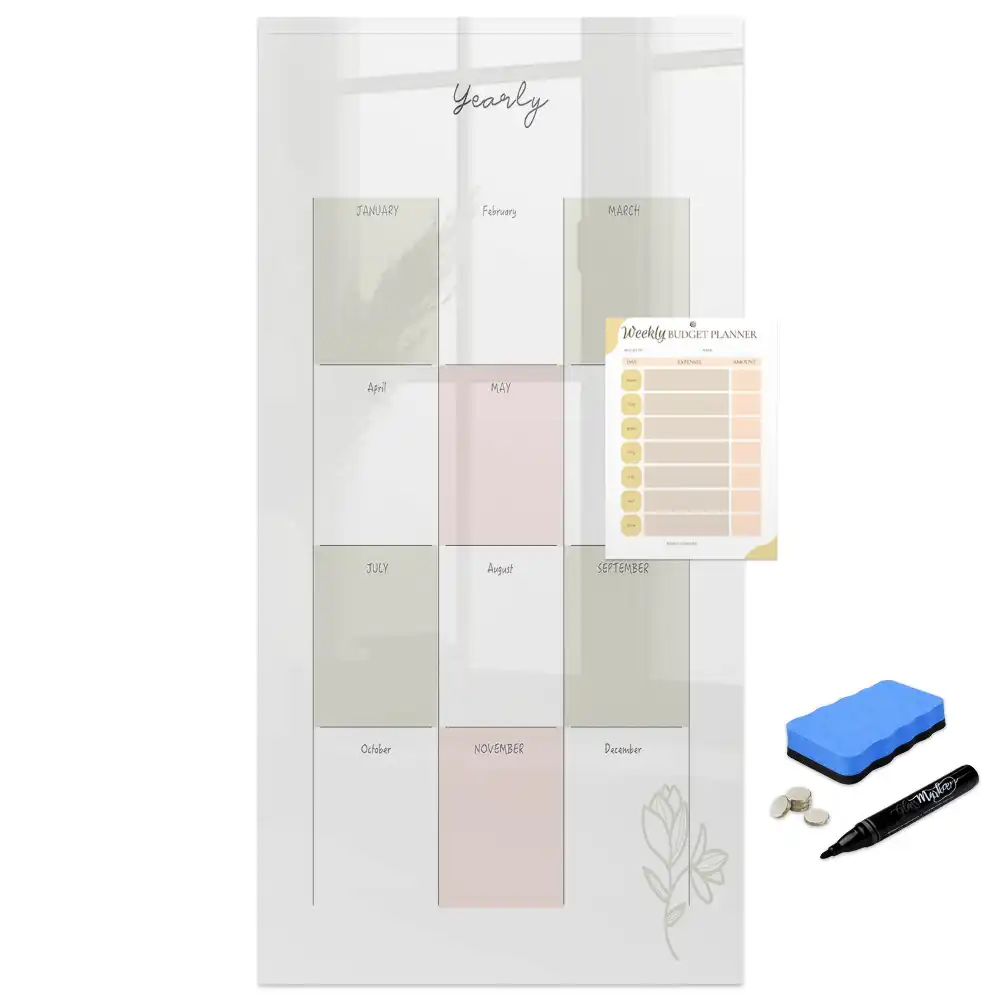 Tablă magnetică de perete pentru organizare
