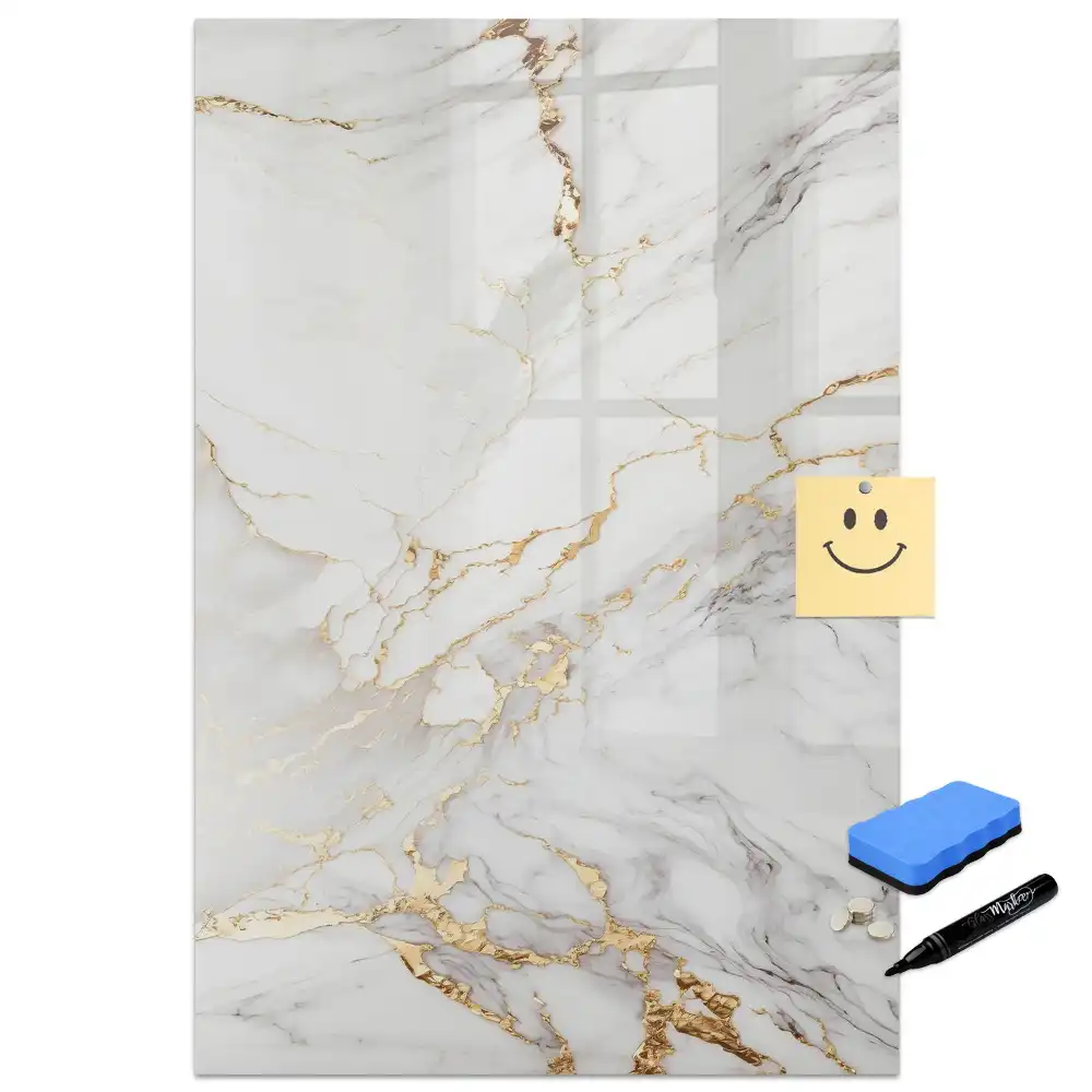 Tablă magnetică decorativă cu aspect de marmură
