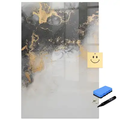 Tablă magnetică pentru birou cu model de marmură