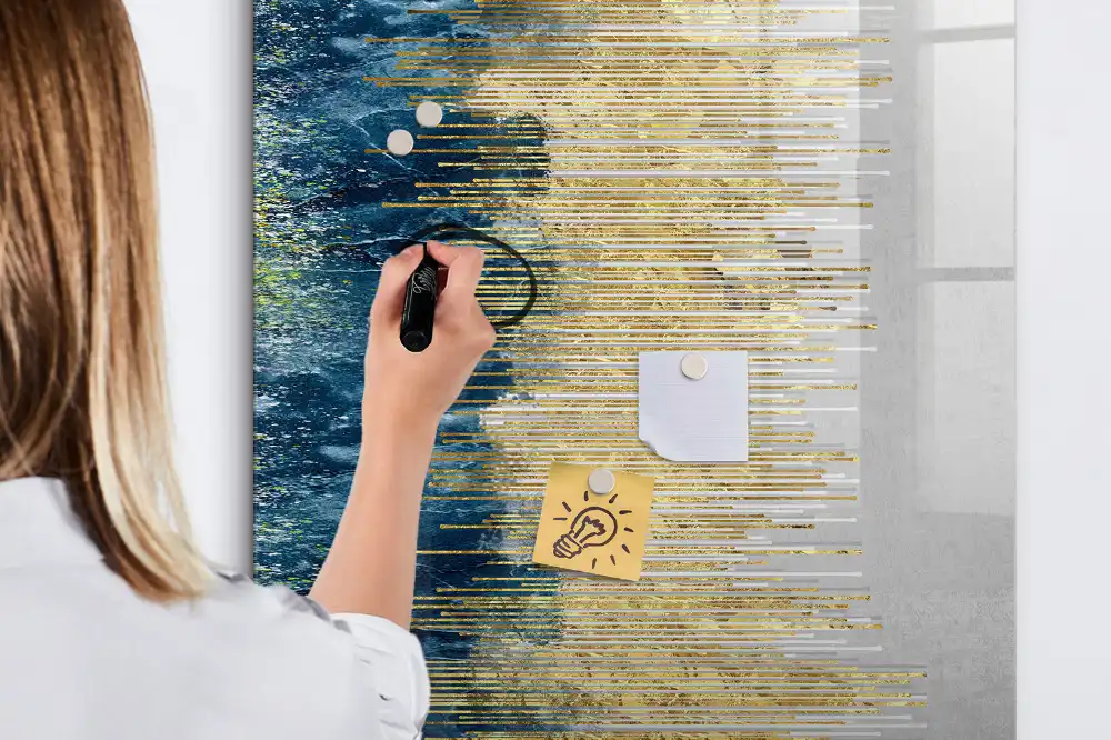 Tablă magnetică de perete cu design decorativ