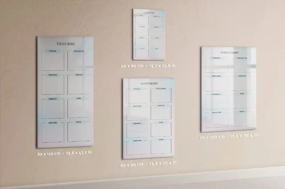 Tablă magnetică pentru organizarea obiectivelor