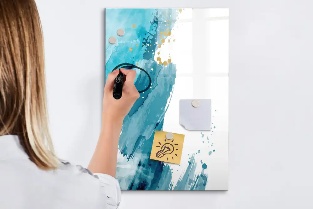 Tablă magnetică pentru birou cu design artistic