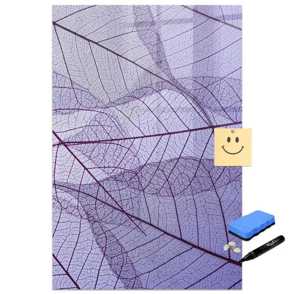 Tablă magnetică de perete cu structură de frunză
