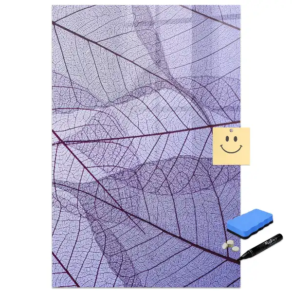 Tablă magnetică de perete cu structură de frunză