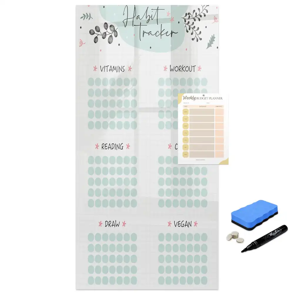Tablă magnetică de birou pentru monitorizarea obiceiurilor