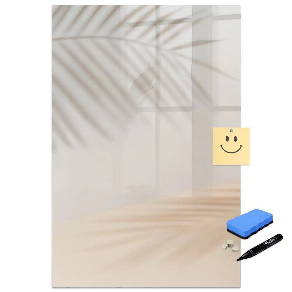 Tablă magnetică de perete cu model umbra unei frunze de palmier