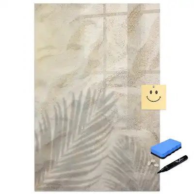 Tablă magnetică de perete în nuanța nisip cald de vară