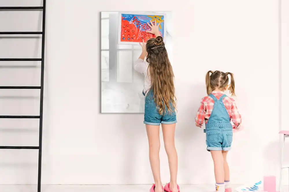 Tablă magnetică pentru birou cu aspect de marmură clasică