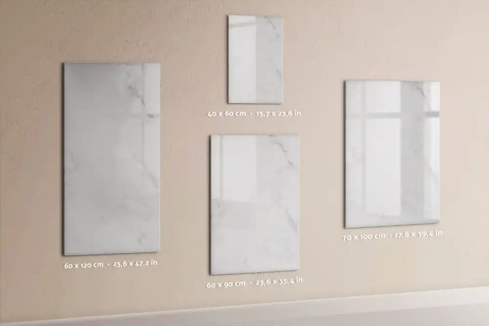 Tablă magnetică pentru birou cu aspect de marmură clasică