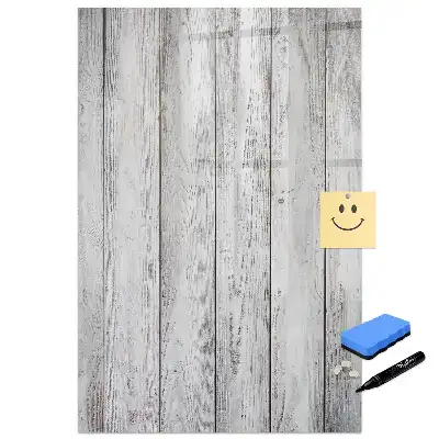 Tablă magnetică de scris cu design de scânduri pictate