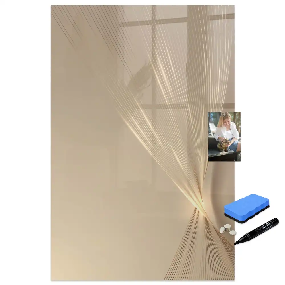 Tablă magnetică de scris cu iluminare tip halou