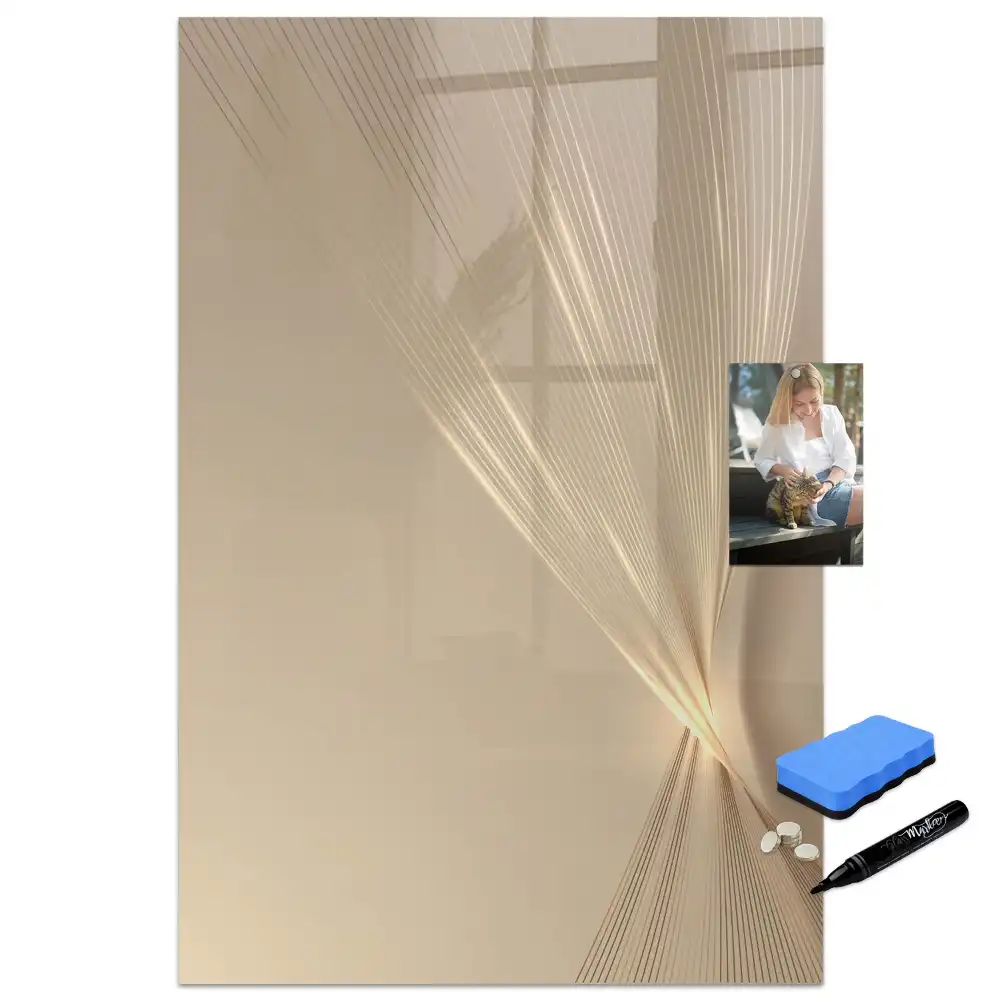 Tablă magnetică de scris cu iluminare tip halou