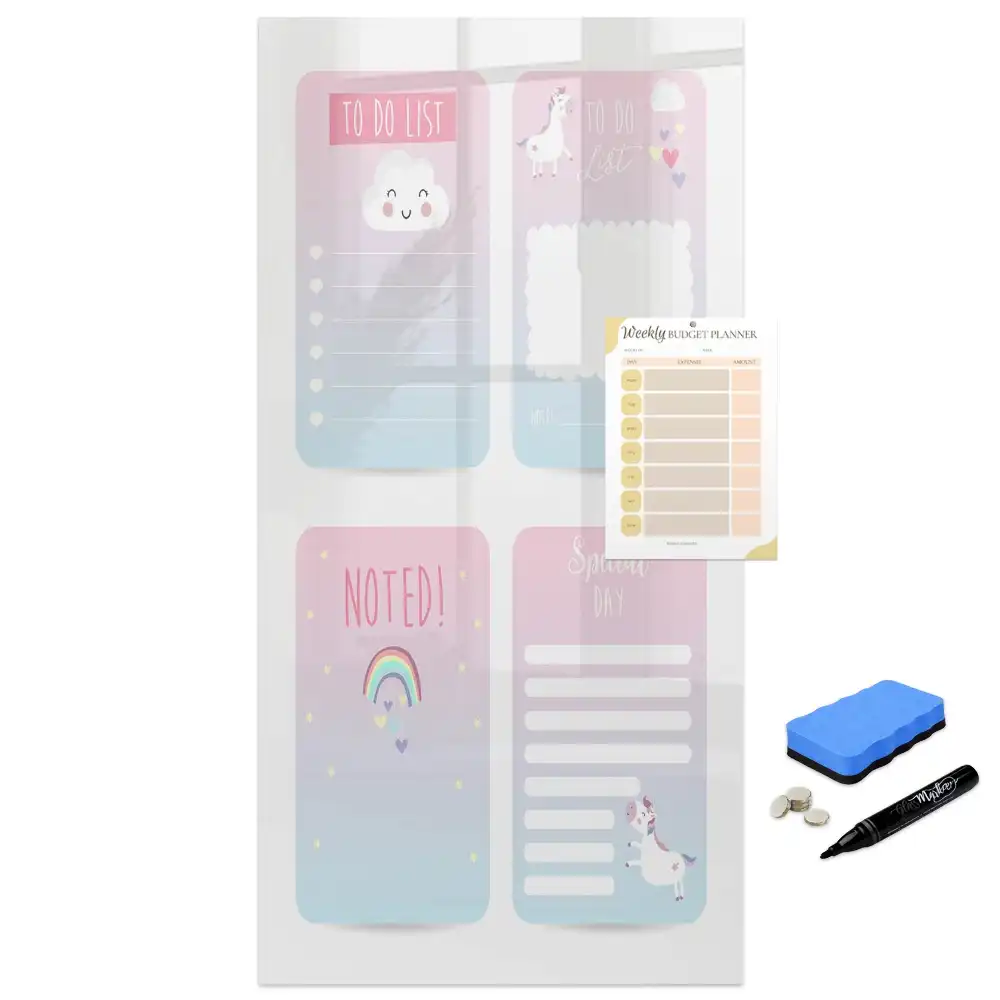 Tablă magnetică pentru organizare birou cu design de basm