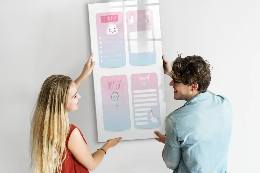 Tablă magnetică pentru organizare birou cu design de basm