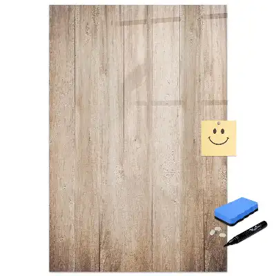 Tablă magnetică pentru birou cu ramă din lemn deschis
