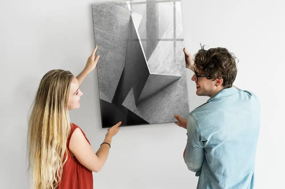 Tablă magnetică de perete cu design geometric modern
