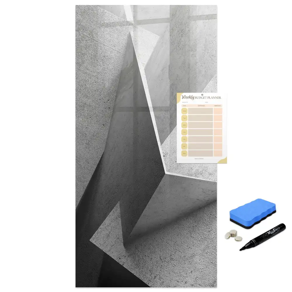 Tablă magnetică de perete cu design geometric modern