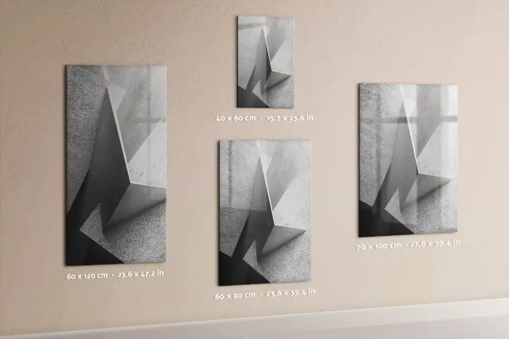 Tablă magnetică de perete cu design geometric modern