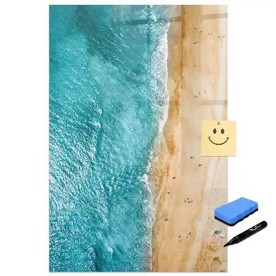 Tablă magnetică de perete cu imprimeu plajă la mare