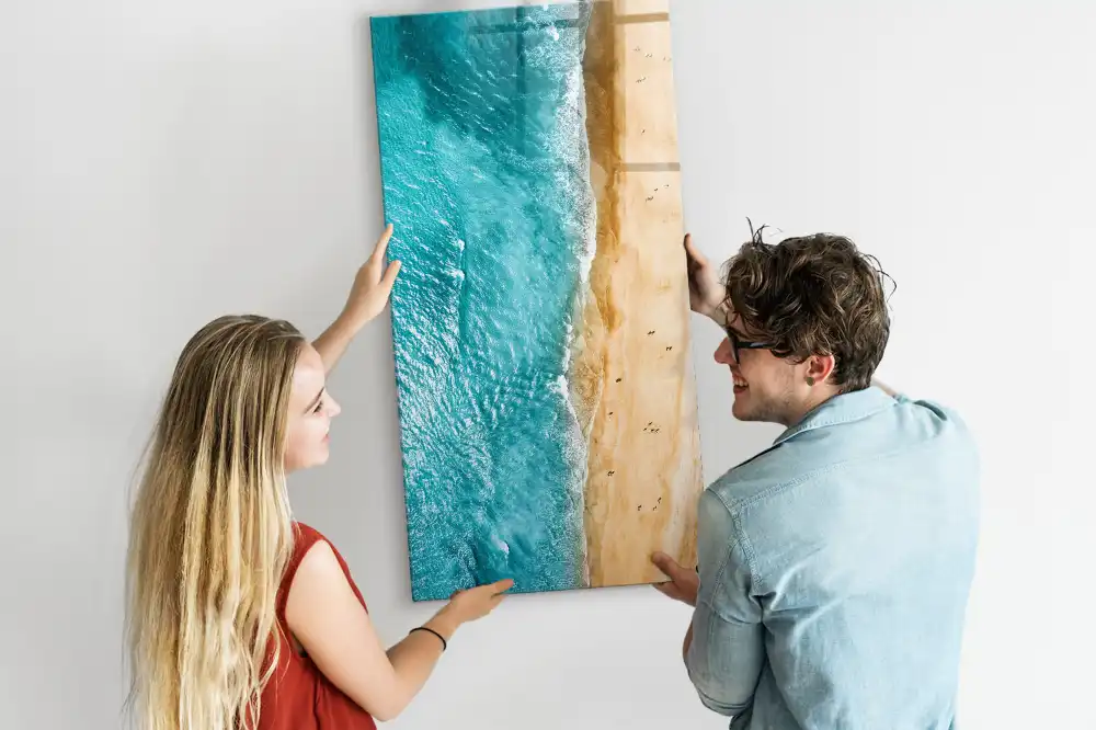 Tablă magnetică de perete cu imprimeu plajă la mare