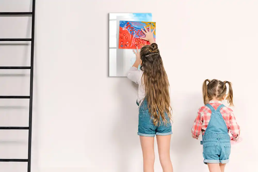 Tablă magnetică cu model acuarele vărsate