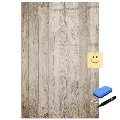 Tablă magnetică de birou cu ramă din lemn
