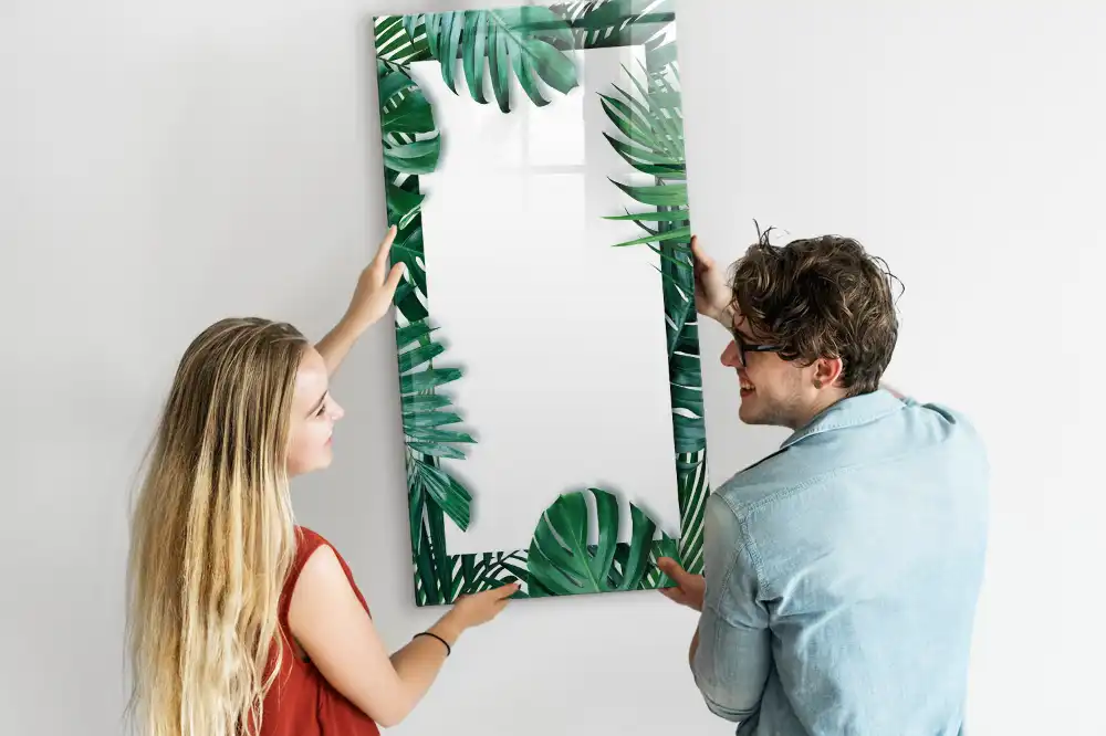 Tablă magnetică cu model cu frunze de monstera