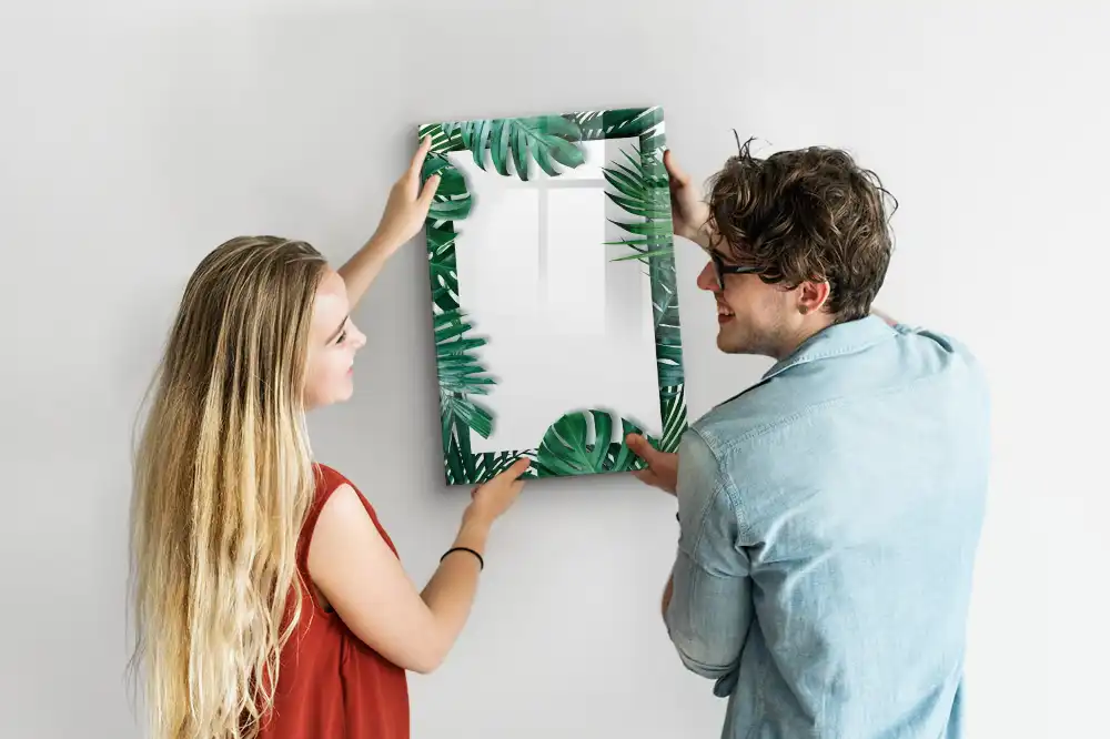 Tablă magnetică cu model cu frunze de monstera