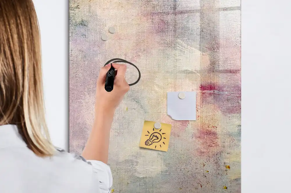 Tablă magnetică de perete cu model urme de vopsea