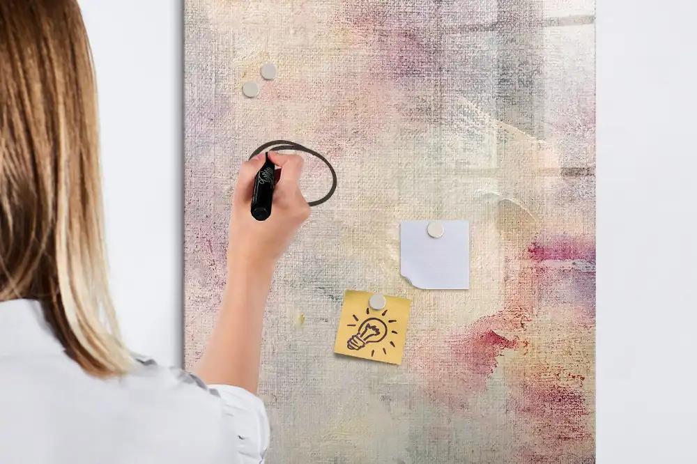 Tablă magnetică de perete cu model urme de vopsea