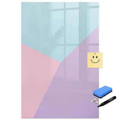 Tablă magnetică de scris cu design pastelat