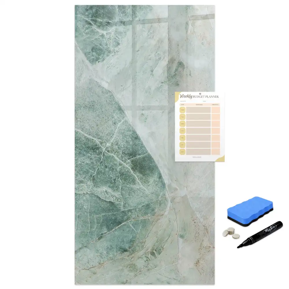 Tablă magnetică de perete cu aspect de piatră decorativă