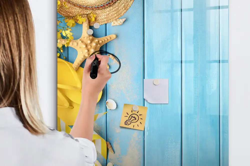 Tablă magnetică de perete cu design accesorii de plajă