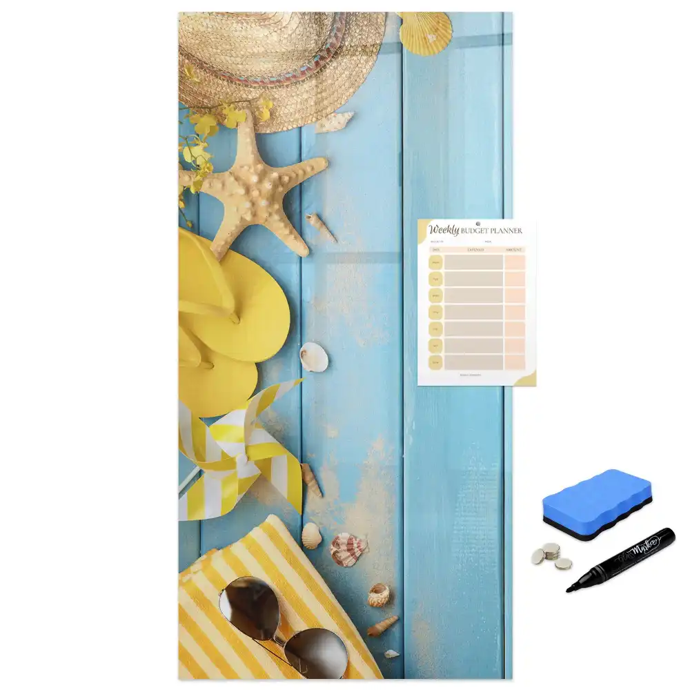 Tablă magnetică de perete cu design accesorii de plajă