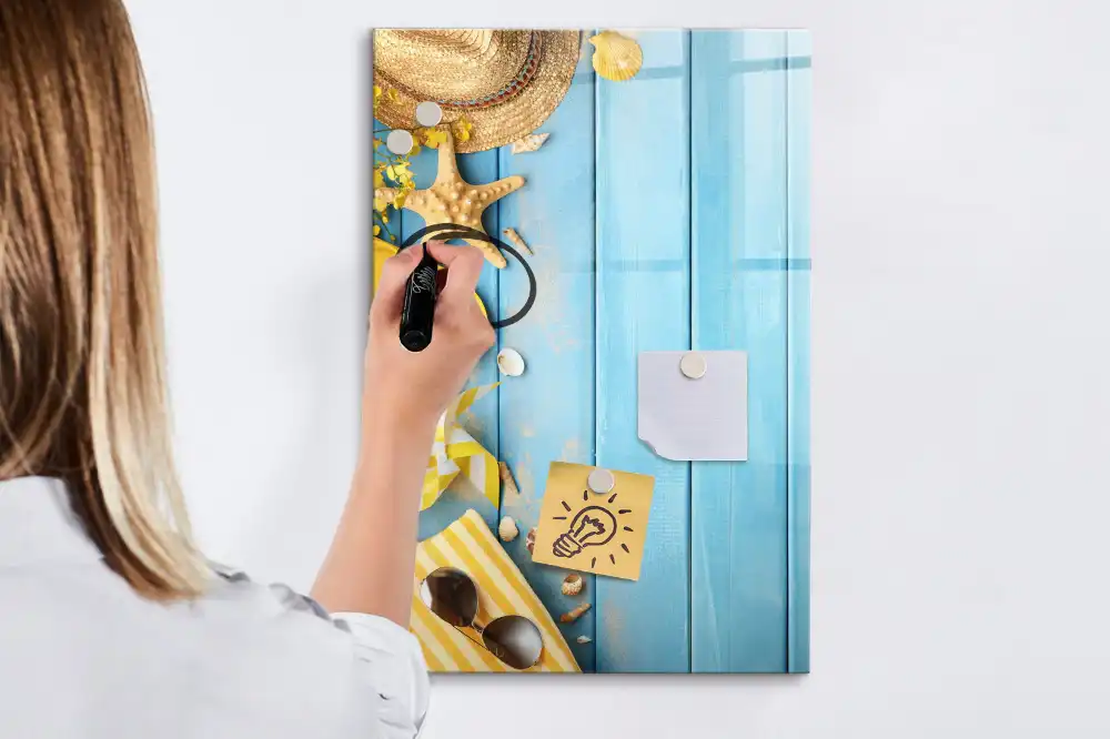 Tablă magnetică de perete cu design accesorii de plajă