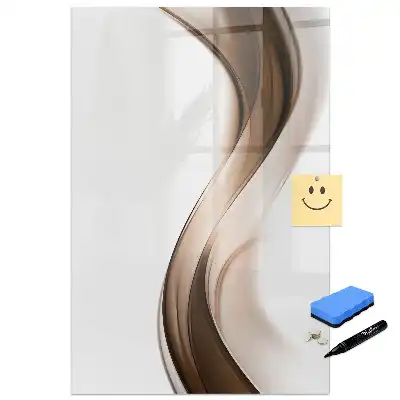Tablă magnetică de scris cu model ondulat