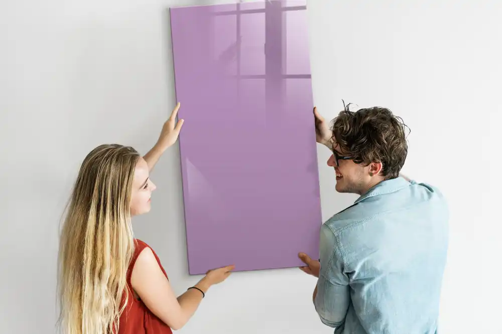 Tablă magnetică pentru birou de culoare liliachie