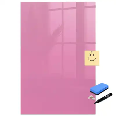 Tablă magnetică pentru birou de culoare roz